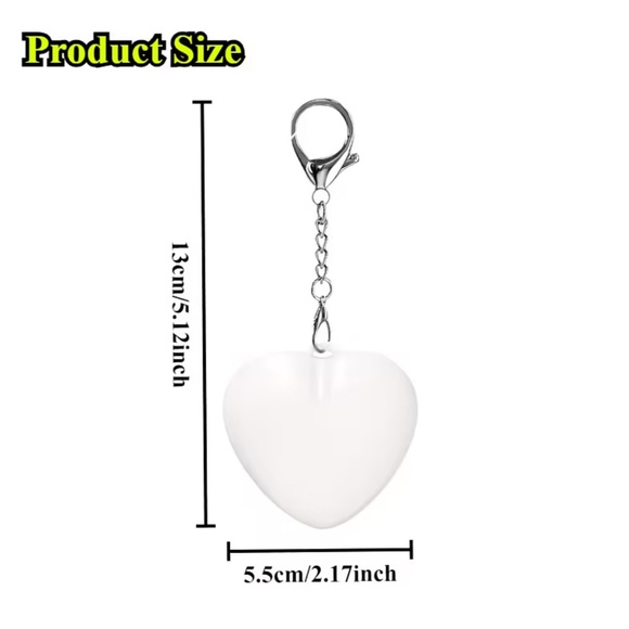 Heart-Shaped LED Keychain Light. Sensor light 💡 🤍 - Picture 5 of 7
